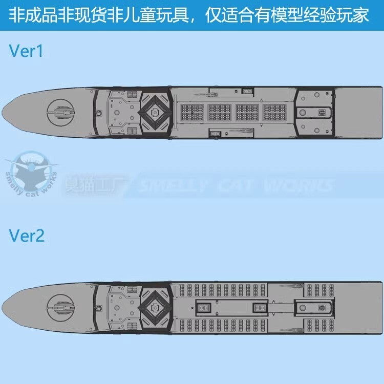 1/700/1250/2000 Fantasy-version Chinese Type 071 Anti-missile Bmd Missile Ship