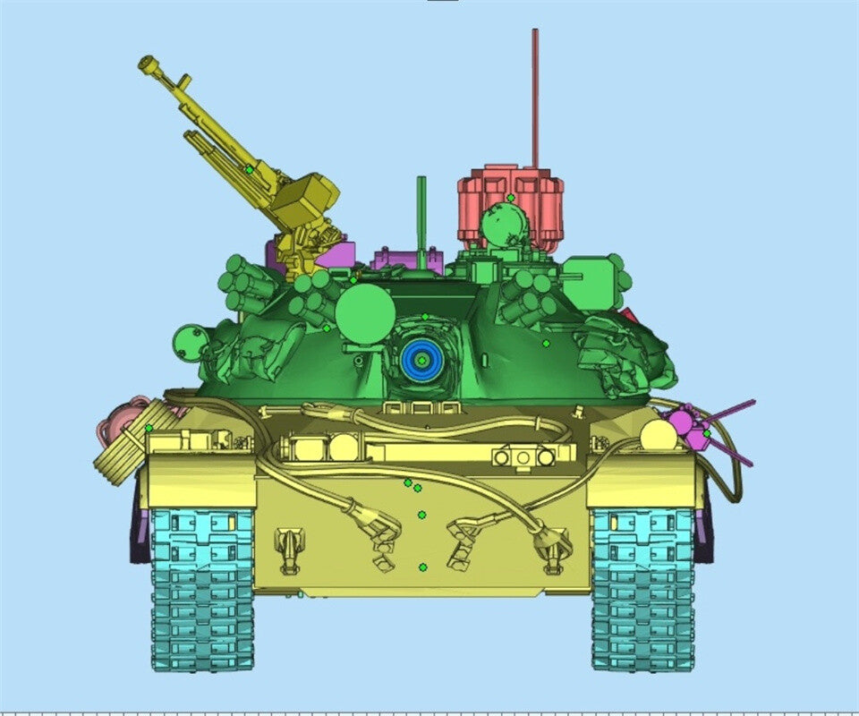 3d Printed 1/35/72 Polish B-series CS-63 Medium Tank Unpainted Kit