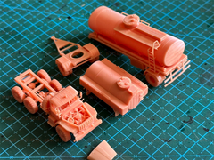 3d Printed 1/72/144 Ural Fuel Tank Truck Unpainted Kit