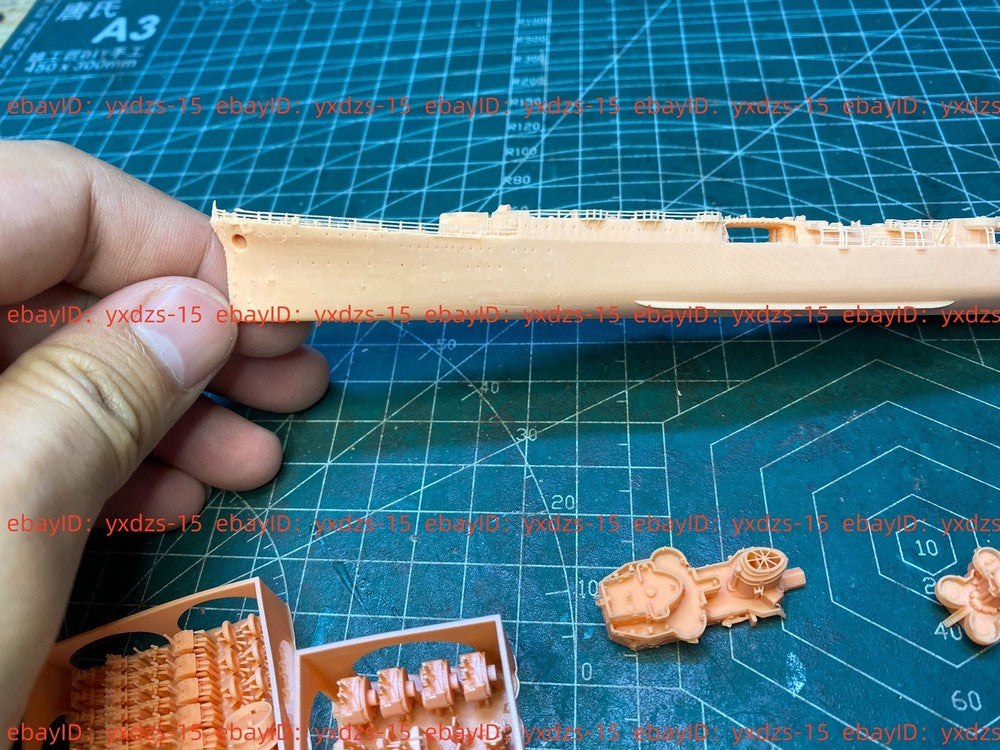 3d Printed 1/700 Italian Atilio Regolo Destroyer(full Hull/waterline)