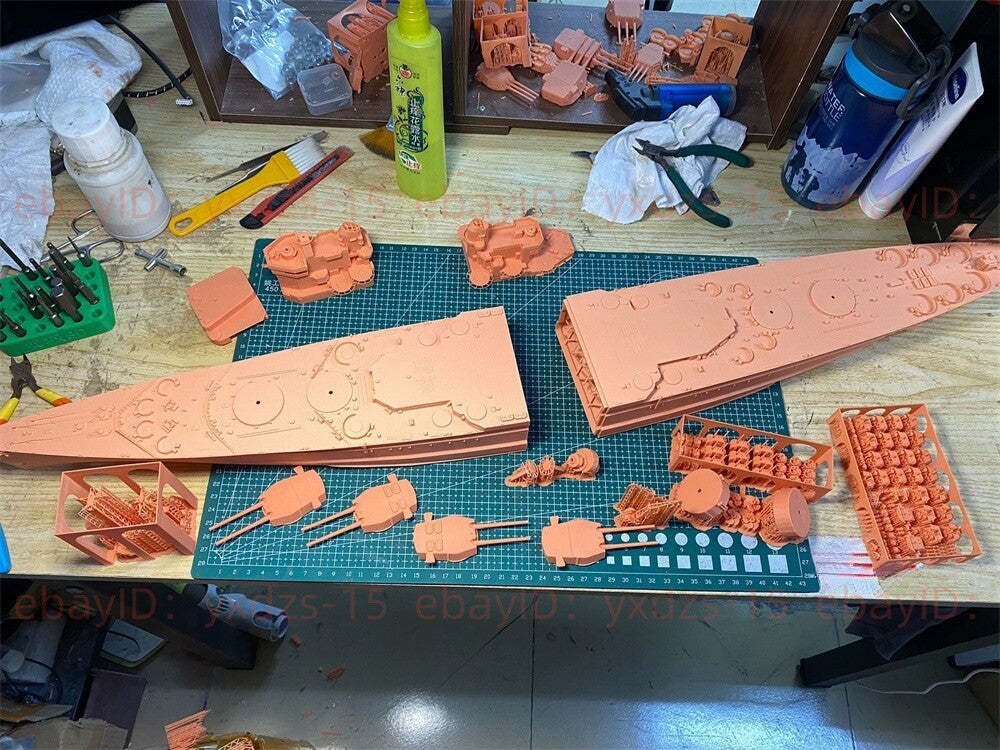 3d Printed Kits 1/350 Hms Thunderer Battleship(full Hull/waterline)