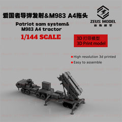 3d Printed Kit 1/144 Patriot Radar & M983 A4 Tractor Head Pac