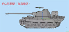 3d Printed 1/72 German Full-Interior Panther G Early Version Kit