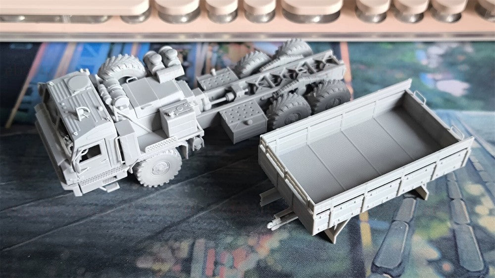 3d Printed 1/72/87 BAZ-6402 Heavy-Duty Truck ﻿ ﻿Unpainted Kit