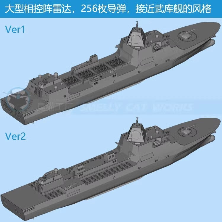 1/700/1250/2000 Fantasy-version Chinese Type 071 Anti-missile Bmd Missile Ship
