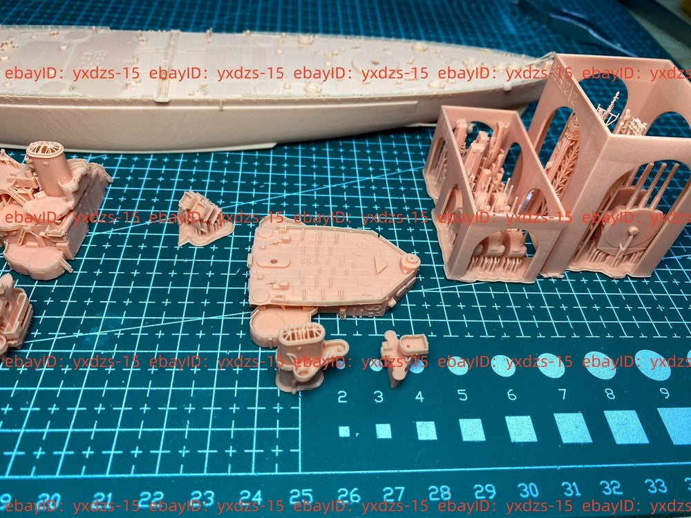 3d Printed 1/700 Royal Sovereign-class Battleship(full Hull/waterline)