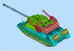 3d Printed 1/35/72 Italian F-series "Asterius" CC3 "Minotaur" Tank Kit