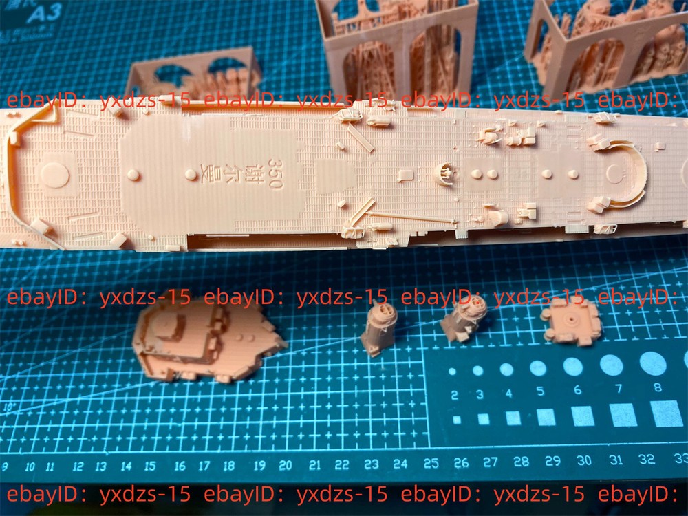 3d Printed 1/350 US Forrest Sherman Class Destroyer(full Hull/waterline)