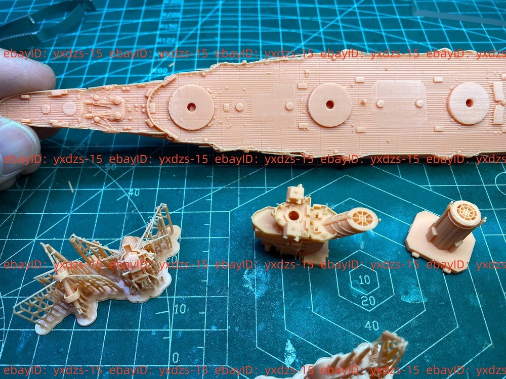 3d Printed Kit 1/700 Soviet Navy Gangut Class Battleship(full Hull/waterline)