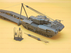 3d Printed 1/72 British Churchill Bridging Tank Unpainted Kit