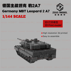 3d Printed Kit 1/144 German Leopard 2A7 Main Battle Tank