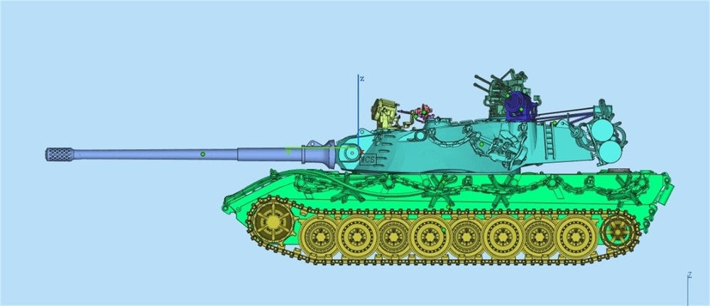 3d Printed 1/64/72/144 German D-series "Immortal/E-100 (2-gun)" "Minel" SHT Kit
