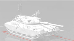 3d Printed 1/35/72 Italian F-series "Aquilifer" P40/65 Medium Tank Kit