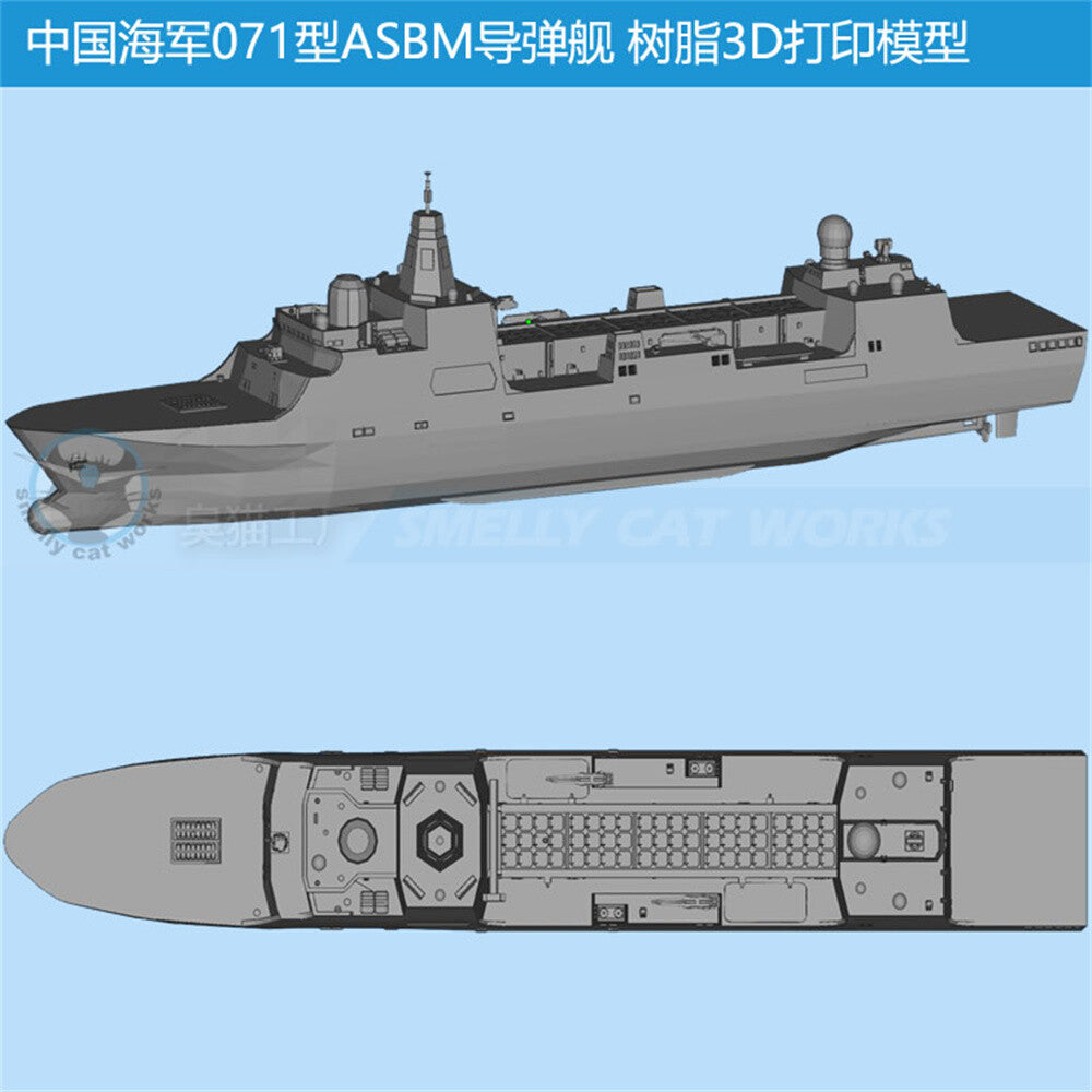 3d Printed Kits 1/700/1250/2000 China Type 071 Anti-ship Ballistic Missile Ship