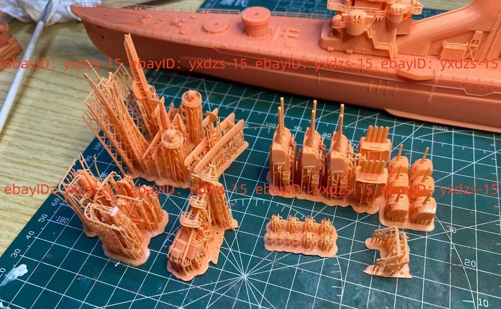 3d Printed Kits 1/350 Ijn Furutaka Class Cruiser(full Hull/waterline)