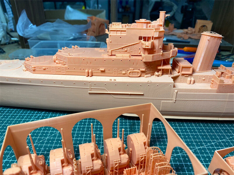 3d Printed 1/200 Dido Class Cruiser(full Hull/waterline)