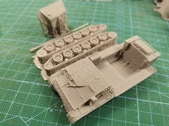 3d Printed 1/35/72 Soviet SU-130PM/SU-100P Open-top Tank Destroyer Series Kit