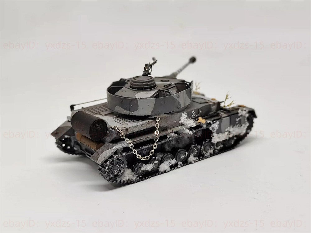 1/72 German Panzerkampfwagen Iv Tank Painted Finished Model