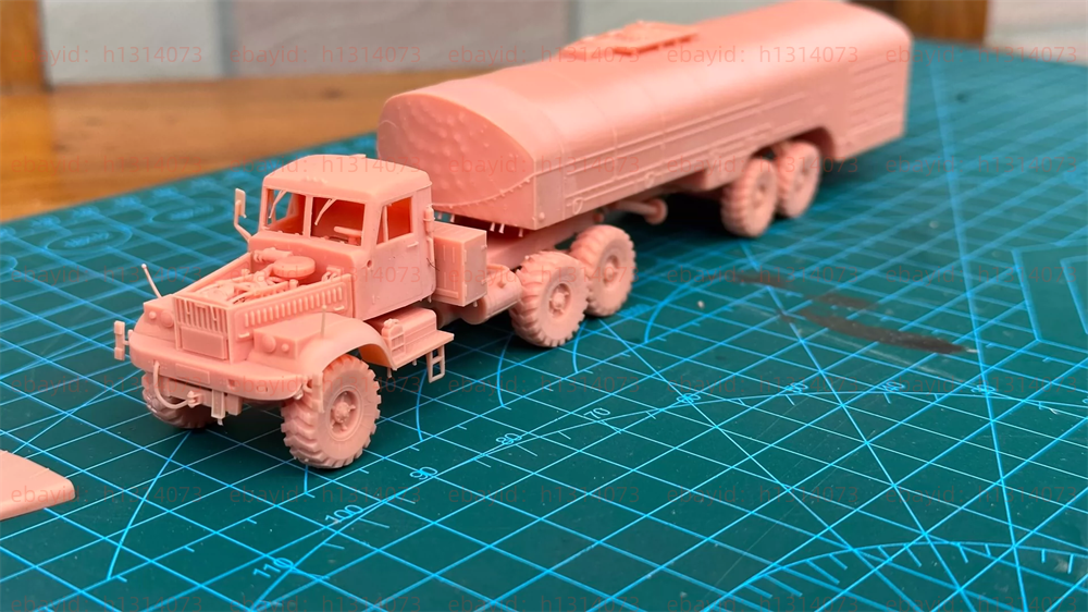 3d Printed 1/72/144 KRAZ Oil Tank Truck Unpainted Kit