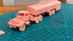 3d Printed 1/72/144 KRAZ Oil Tank Truck Unpainted Kit