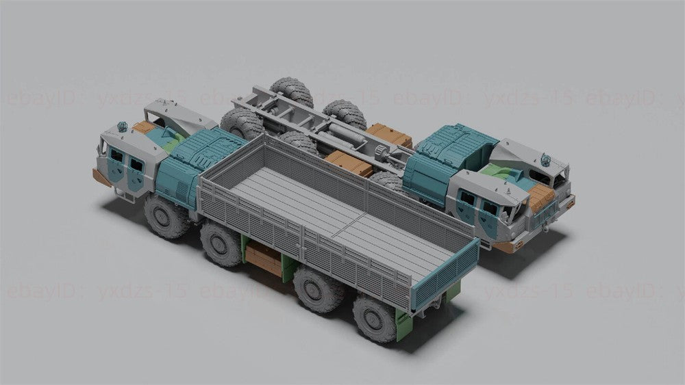 3d Printed 1/72/87 MAZ-7310/7313 Heavy-Duty Truck ﻿Unpainted Kit