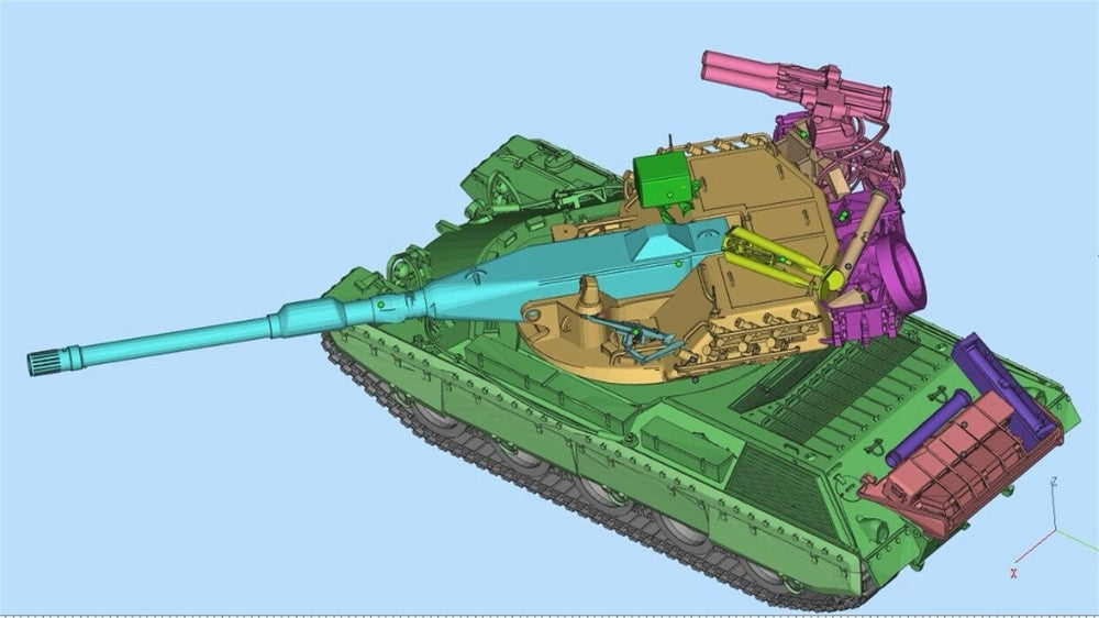 3d Printed 1/35/72 Italian F-series "Fortuna" Rhino Heavy Tank Kit