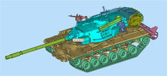 3d Printed 1/35/72 US F-series "Vulture" T110E5 Heavy Tank Kit