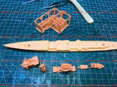 3d Printed Kits 1/700 Wwii German Nuremberg Light Cruiser(full Hull/waterline)
