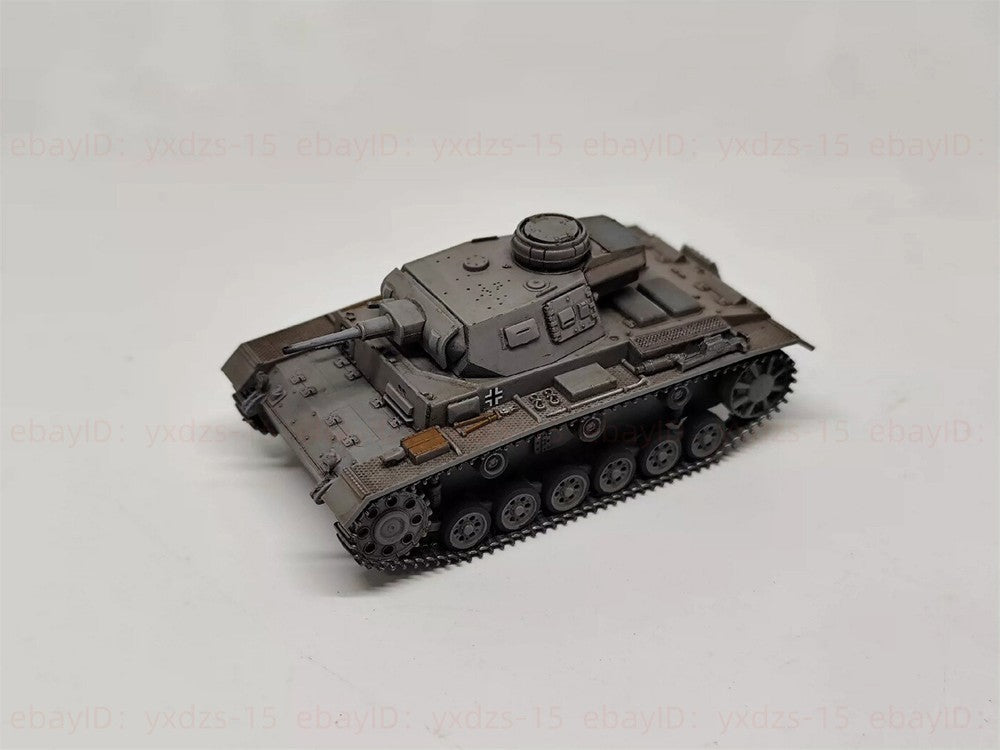 1/72 German Panzerkampfwagen Iii Tank Painted Finished Model