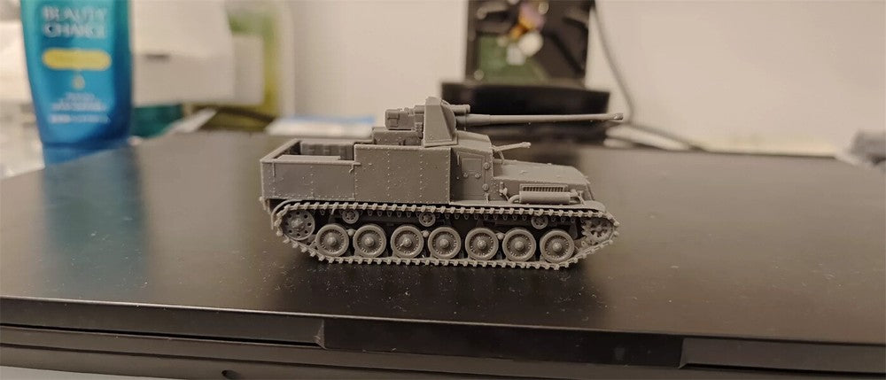 3d Printed 1/72 Japan Prototype 7.5cm Self-Propelled Gun Unpainted Kit
