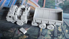 3d Printed 1/72/87 BAZ-6402 Heavy-Duty Truck ﻿ ﻿Unpainted Kit