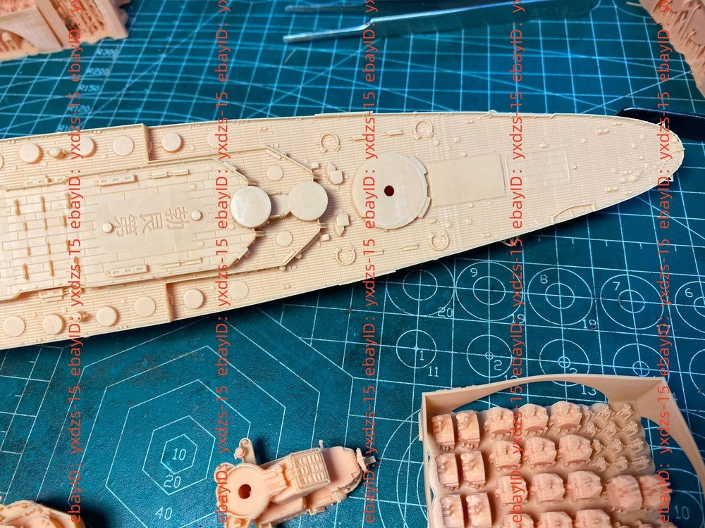 3d Printed Kits 1/700 French Burgundy Battleship(full Hull/waterline)