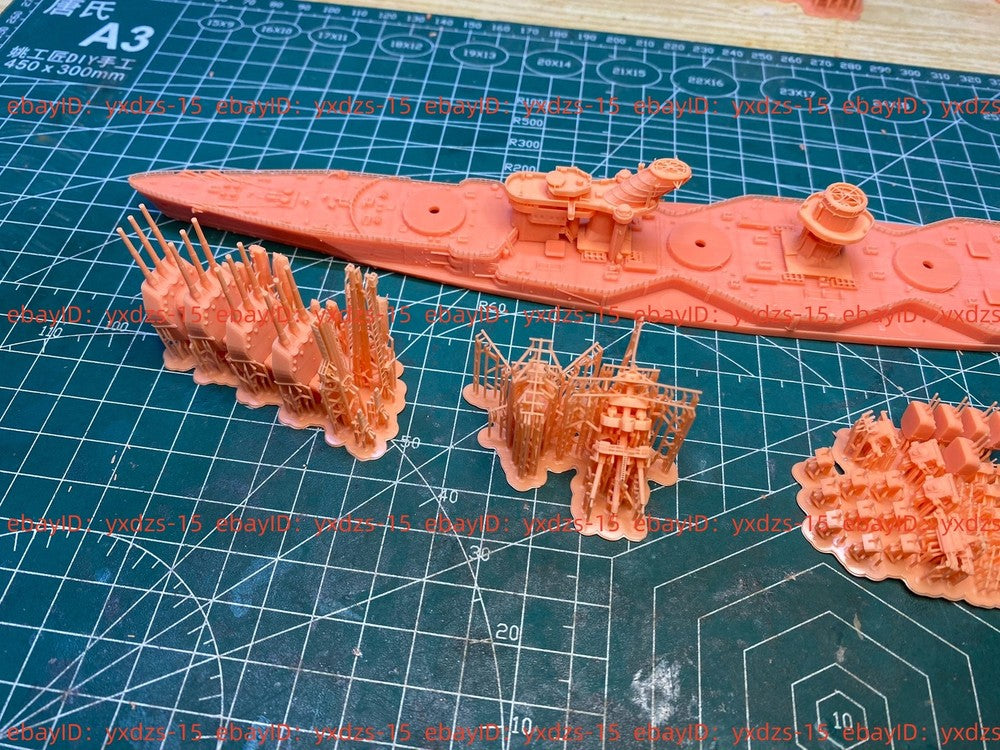 3d Printed Kits 1/700 Soviet Izmir Class Battleship Cruiser(full Hull/waterline)