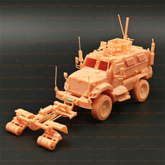 3d Printed 1/72 U.S. Military MAXXPRO Mine-Resistant Vehicle Unpainted Kit