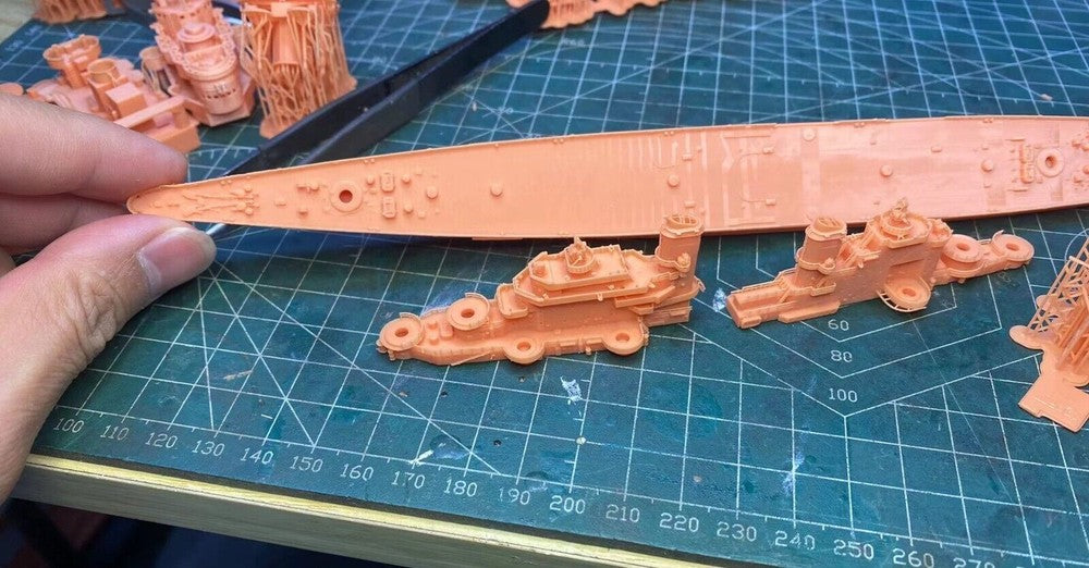 3d Printed Kit 1/700 Uss Austin Class Cruiser(full Hull/waterline)