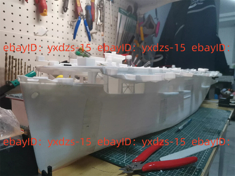 3d Printed 1/144 Uss Bogue (cve-9) Escort Carrier Full Hull