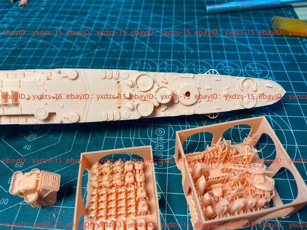 3d Printed 1/700 French Cruiser Charmat(full Hull/waterline)