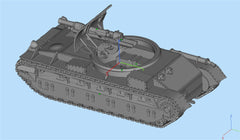3d Printed 1/72 British Birch Gun Self-Propelled Gun Kit