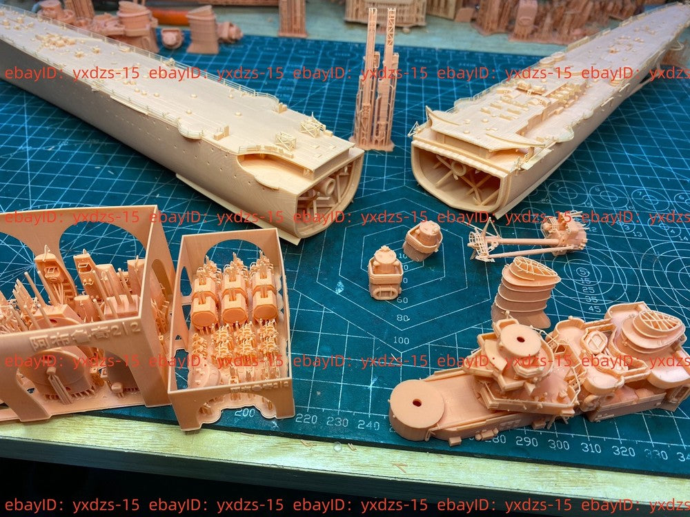 3d Printed 1/350 Italian Duca Degli Abruzzi Class Cruisers(full Hull/waterline)