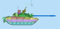 3d Printed 1/35/72 Polish B-series CS-63 Medium Tank Unpainted Kit