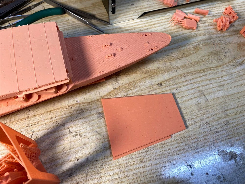 3d Printed 1/350 Hybrid German Cruiser Hildebrand(full Hull/waterline)