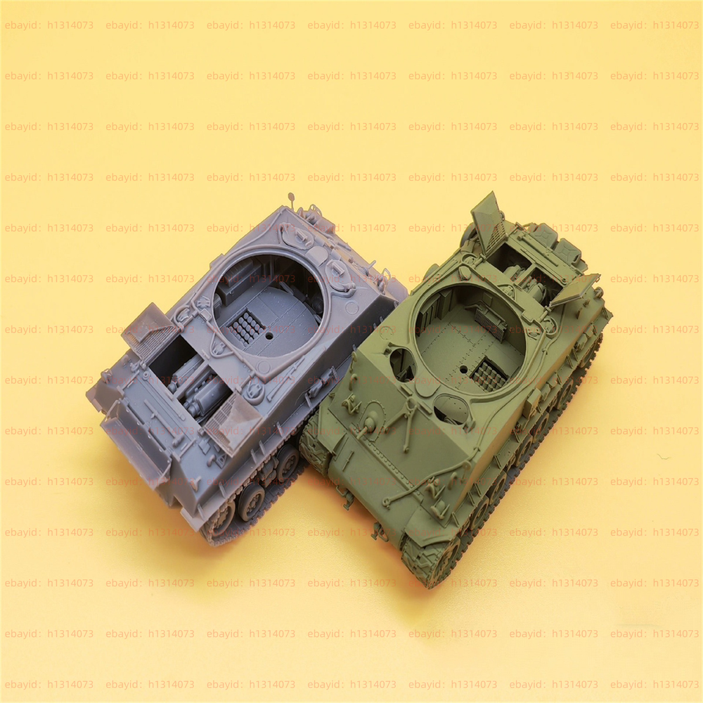 3d Printed 1/72 US M4A3 Sherman Tank(105mm) Full Internal Unpainted Kit