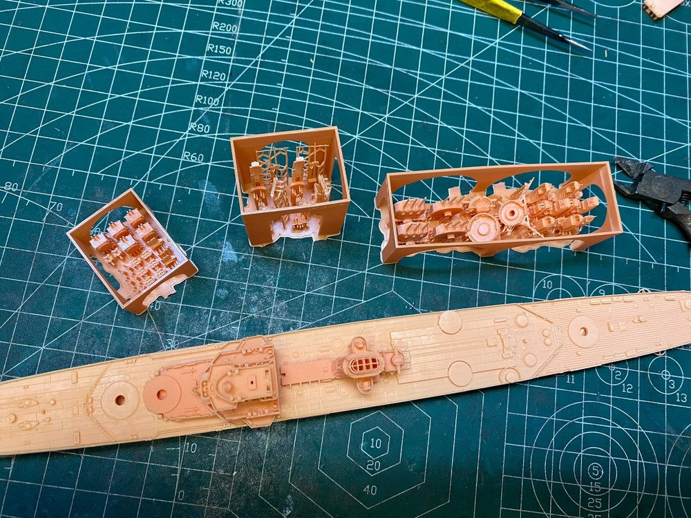 3d Printed 1/700 French De Grasse Cruiser(full Hull/waterline)