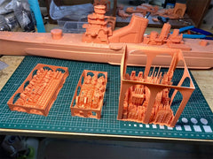 3d Printed 1/200 Japanese Furutaka-class Cruiser(full Hull/waterline)