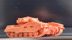 3d Printed 1/72/144 Type 61 Tank Of The Federal Army Unpainted Kit