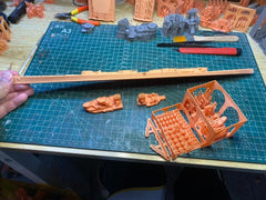 3d Printed 1/700 British Hms Incomparable Battleship(full Hull/waterline)