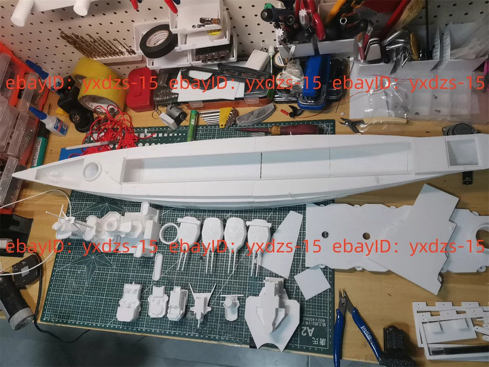 3d Printed 1/200 Ijn Js Kongo (ddg - 173) Destroyer Full Hull