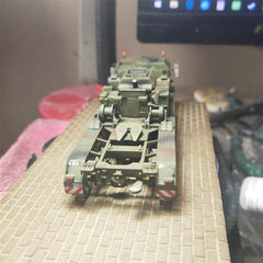 1/72 Germany Faun SLT-50 Tank Transporter with Trailer Painted Finished Model