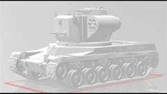 3d Printed 1/35/72 French F-series B-C CS59 12-tube 150mm SP Rocket Kit