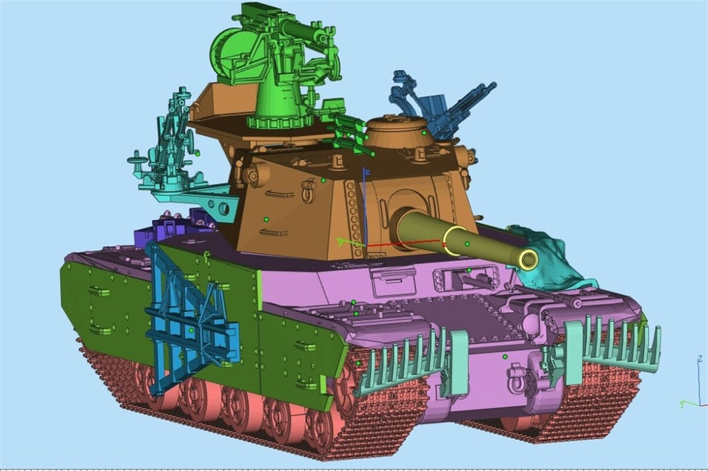 3d Printed 1/35/72 Russian F-series "Monster" Type 5 Heavy Tank Kit